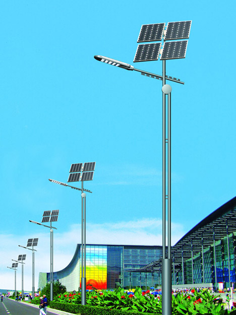 锂电池太阳能路灯图片