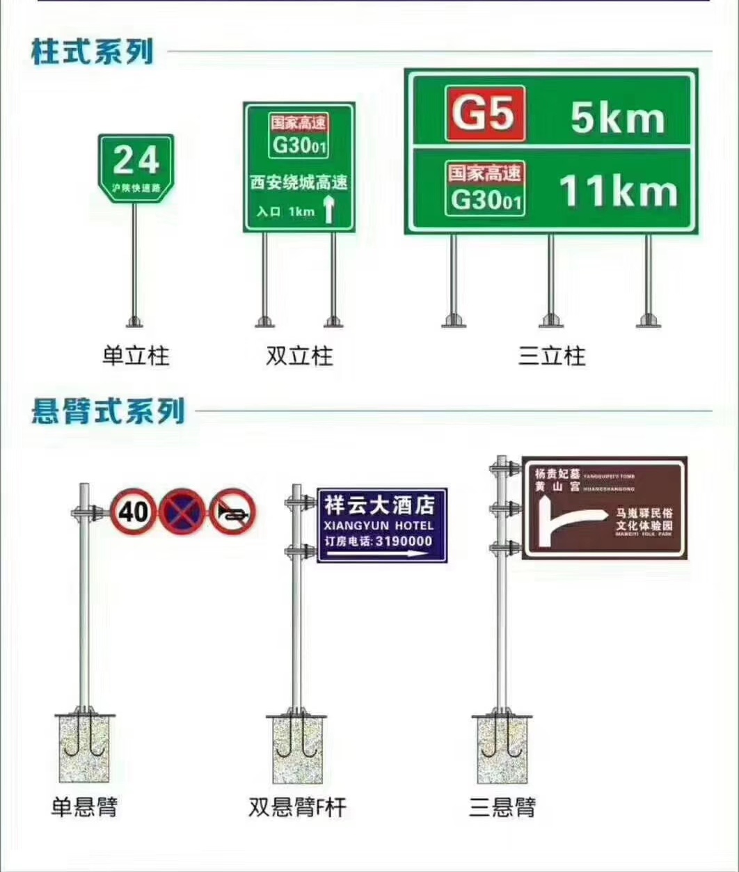 交通标志牌杆